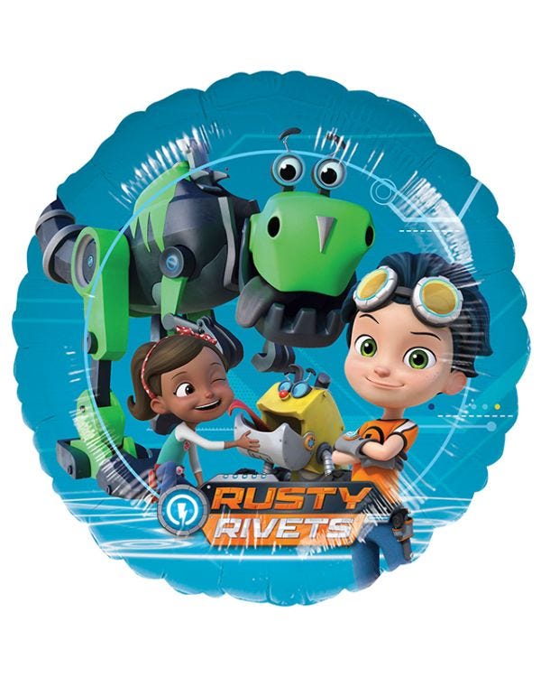 Rusty Rivets Balloon - 18&quot; Foil