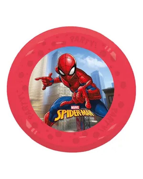 Spiderman Reuseable Plastic Party Plates (4pk)
