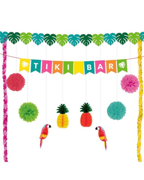 Tiki Bar Decoration Kit (12pcs)