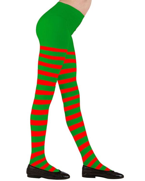 Green &amp; Red Tights - Child