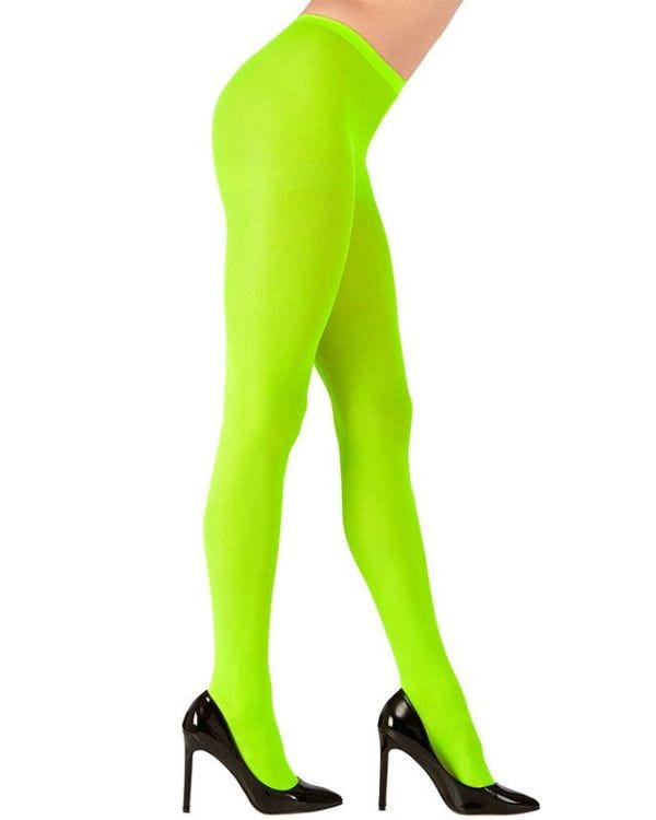 Neon Green Tights - Adult