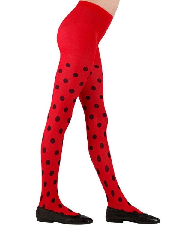 Ladybug Tights - 11-14 Years