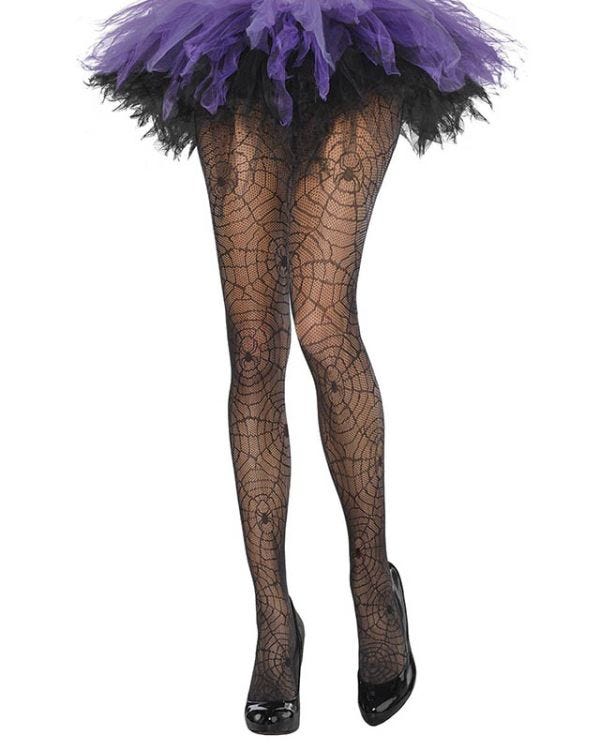 Spider Web Tights - Adult One Size