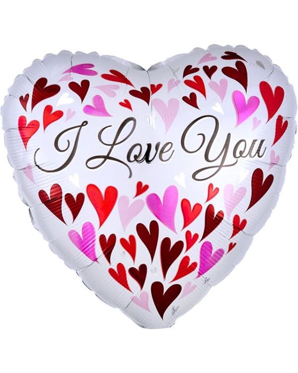 I Love You Hearts Balloon - 18&quot; Foil