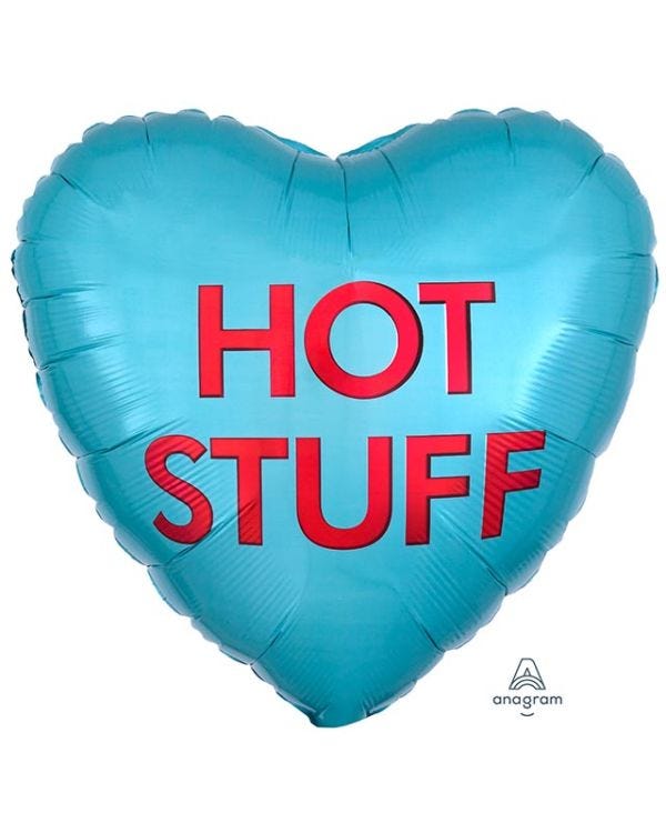 Hot Stuff Candy Heart Balloon - 18&quot; Foil