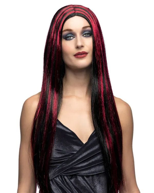 Red &amp; Black Witch Wig