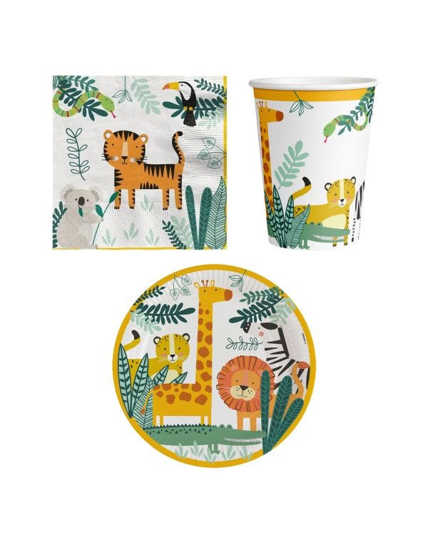 Get Wild Safari Party - Value Party Pack for 8