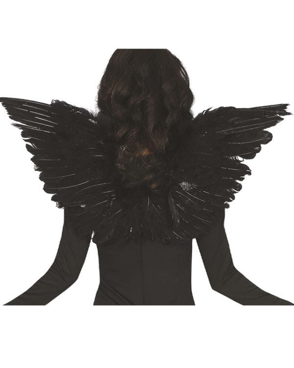Black Angel Wings - 62cm