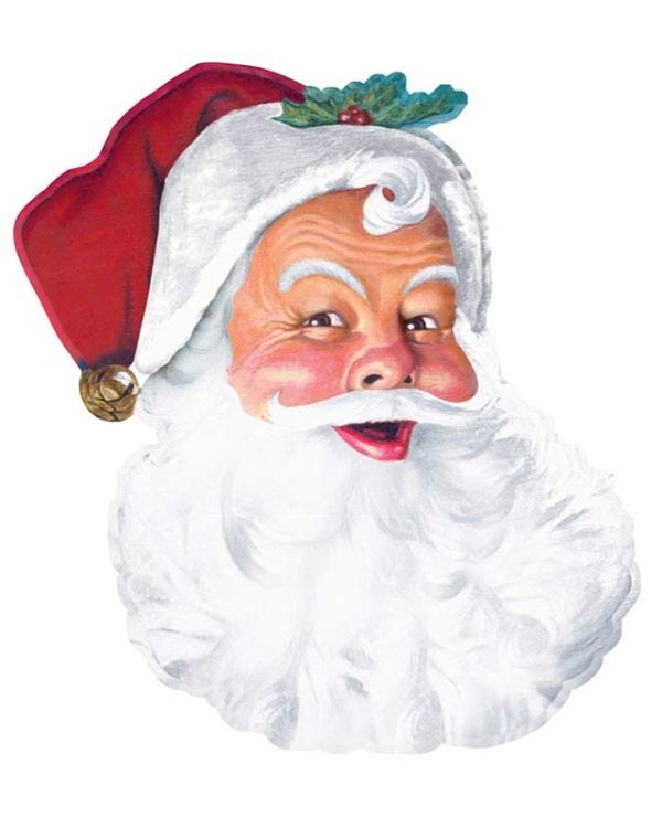 Father Christmas Large Card Cut Out - 66cm