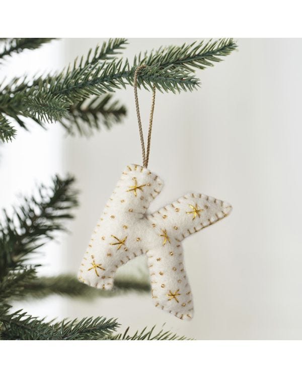 Tree Decorations - Monogram Letters - K