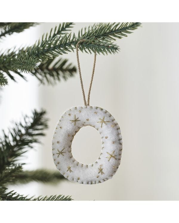 Tree Decorations - Monogram Letters - O
