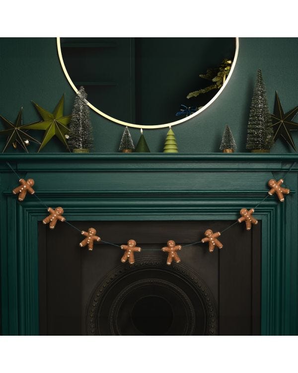 Bunting - Gingerbread Man - Felt