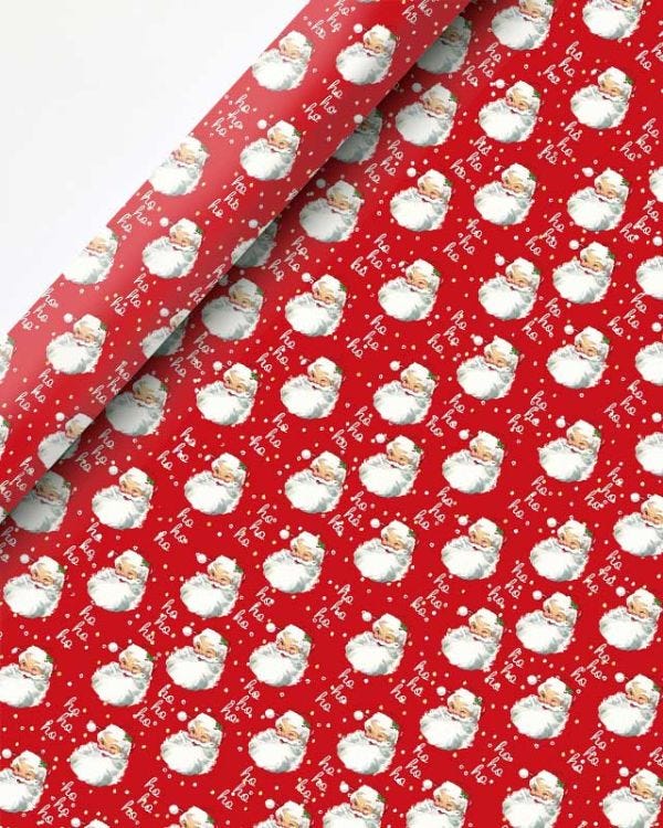 Santa Ho Ho Ho Christmas Gift Wrap - 8m