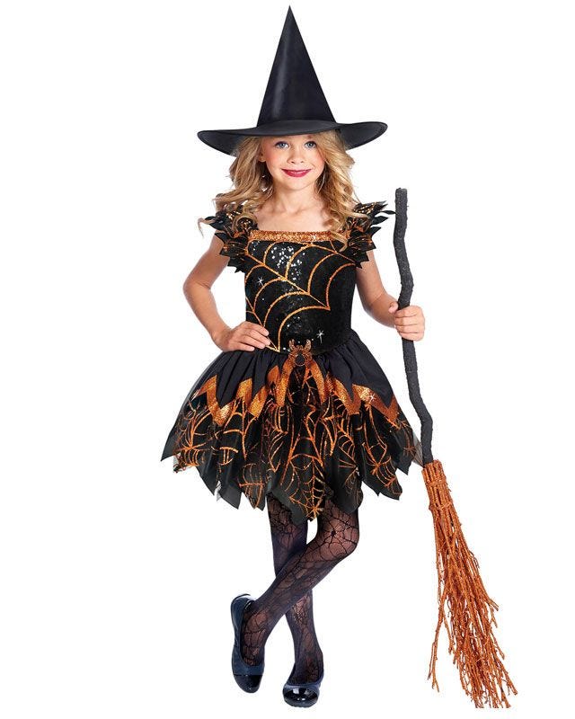 Spooky Spider Witch - Childs Costume | Party Delights