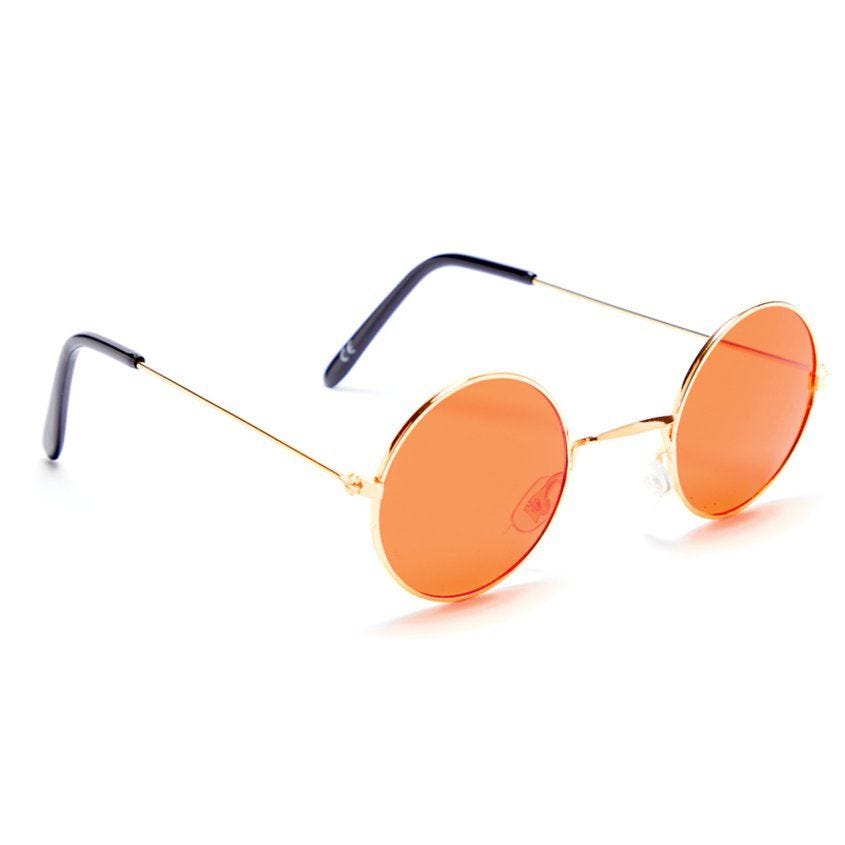 Womens Metal Round Sunglasses With UV400 Protected Composite Lens 9892 -  sunglass.la