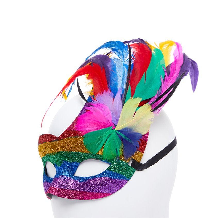 Rainbow Pride Masquerade Mask | Party Delights