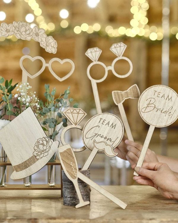 Wedding photo props for sale outlet