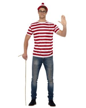 Where&#039;s Wally Adultss Instant Kit - Adult Costume