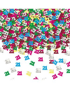 21st Birthday Pink Table/Invite Confetti - 14g