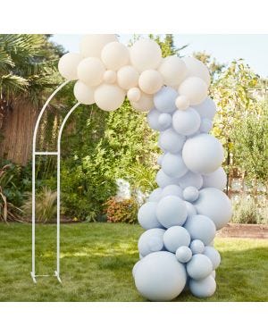 Blue and Nude Balloon Arch Kit - 75 Balloons