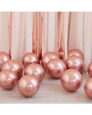 Rose Gold Chrome Balloons - 5&quot; Latex (40pk)