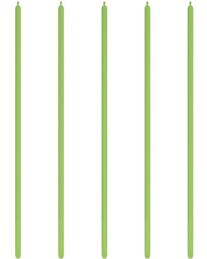 160 Modelling Latex Balloons Fashion Lime Green  (100pk)