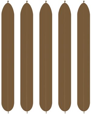 360 Modelling Latex Balloons Fashion Coffee (50pk)