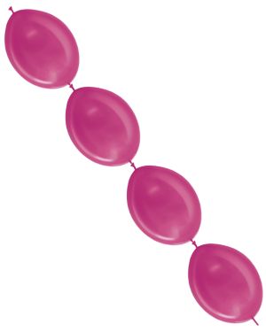 Link-O-Loon Latex Balloons  12&quot; Metallic Fuchsia (50pk)