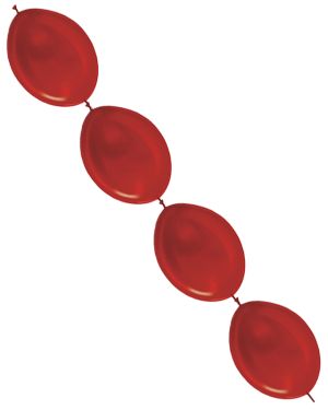 Link-O-Loon Latex Balloons  12&quot; Metallic Red (50pk)