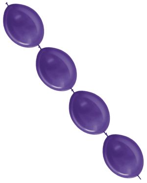 Link-O-Loon Latex Balloons  12&quot; Metallic Violet (50pk)