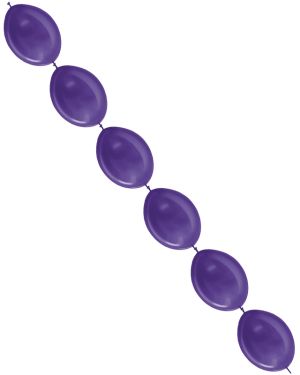Link-O-Loon Latex Balloons 6&quot; Metallic Violet (100pk)