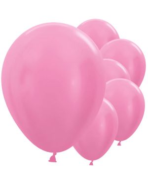 Satin Fuchsia Balloons - 12&quot; Latex (25pk)