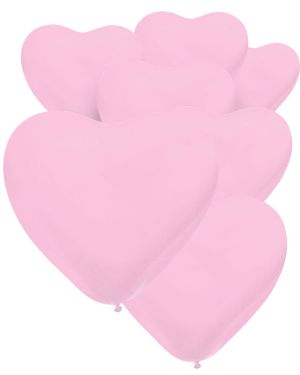 Fashion Heart Pink Balloons - 12&quot; Latex (50pk)