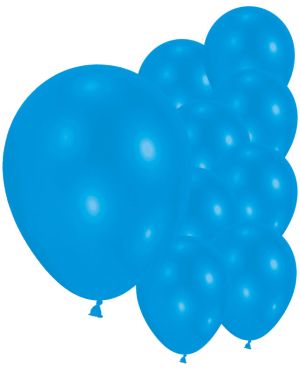 Metallic Blue - 9&quot; Latex Balloons (10pk)