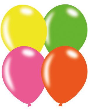 Neon Assorted - 9&quot; Latex Balloons (10pk)