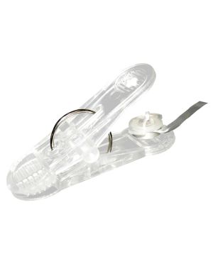 Balloon Clip &amp; Weight with White Ribbon 16g