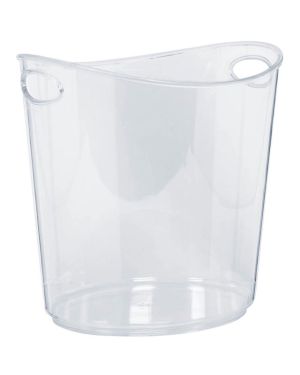 Clear Plastic Ice Bucket -  22cm x 24cm x 19cm