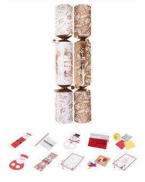 Gold Wreath Family Crackers - 12&quot; (10pk)