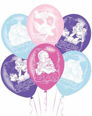 Disney Princesses Assorted 11&quot; Latex Balloons (6pk)