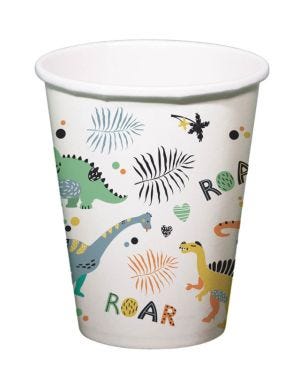 Dino Roars Paper Cups - 250ml (6pk)