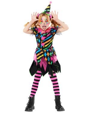 Funhouse Clown Dress - Childs Costume
