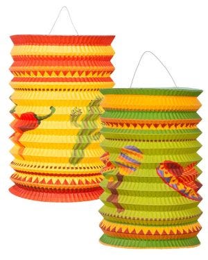 Mexican Paper Lanterns - 16cm (2pk)