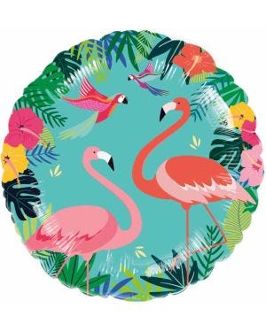 Summer Flamingo Foil Balloon - 18&quot;