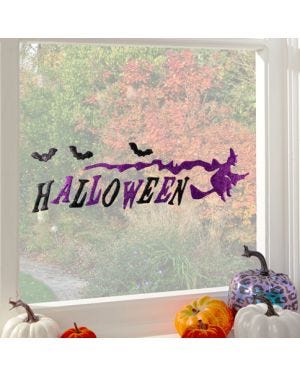 Purple Halloween Gel Clings - 15.5cm x 53cm