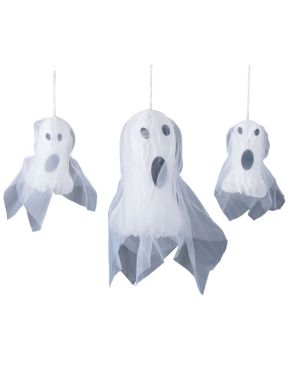 Halloween Honeycomb Ghosts
