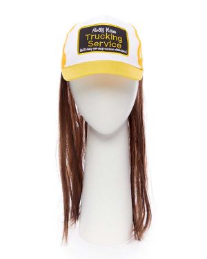 Trucker Hat with Hair