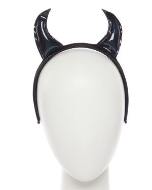 Black Devil Horns Headband