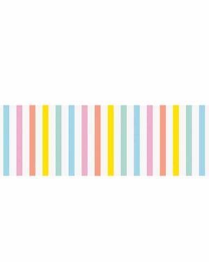 Pastel Ice Cream Paper Table Runner - 2.1m