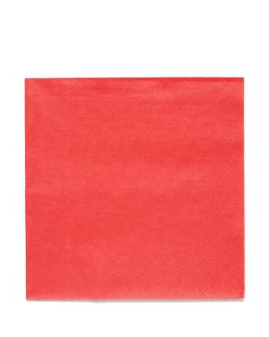 Red Paper Napkins 3ply - 33cm (20pk)
