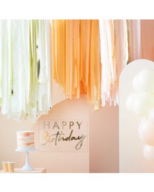 Peach &amp; Gold Streamer Ceiling Kit